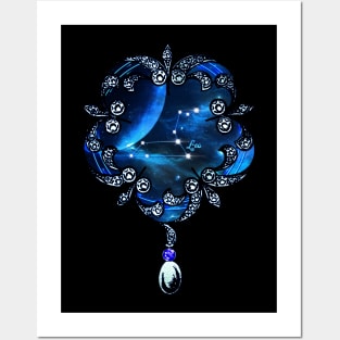 Zodiac constellation  leo Posters and Art